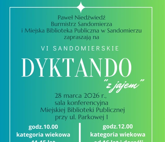 VI Sandomierskie Dyktando „z jajem” 2026 VI Dyktando z jajem