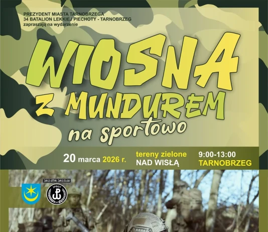 „Wiosna z mundurem – na sportowo” w Tarnobrzegu 20 marca 2026 WIOSNA Z MUNDUREM NA SPORTOWO - 20.03.2026