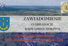 XXX Sesja Rady Gminy Gorzyce – 30 kwietnia 2026 godz. 13.00 – LIVE XXX Sesja RG Gorzyce - 30.04.2026