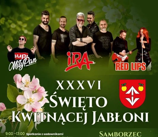 XXXVI Święto Kwitnącej Jabłoni – 10 Maja 2026 XXXVI ŚWIĘTO KWITNĄCEJ JABŁONI - 10 MAJA 2026