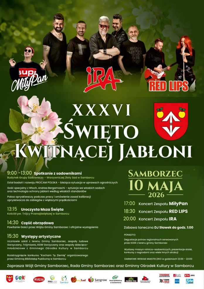 XXXVI ŚWIĘTO KWITNĄCEJ JABŁONI - 10 MAJA 2026