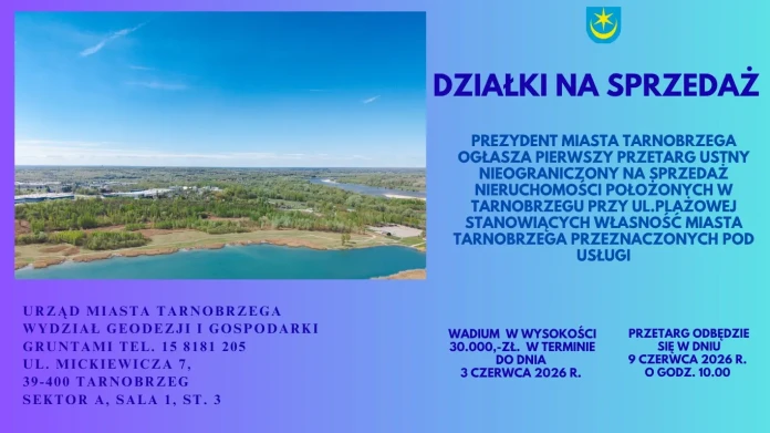 Działki na sprzedaż - Tarnobrzeg - przetarg 9.06.2026