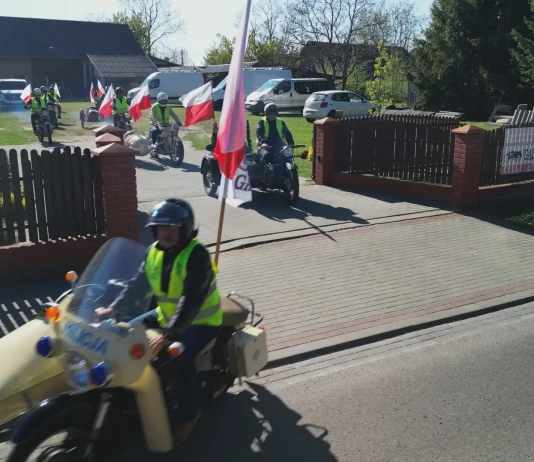 MOTOCYKLOWA PARADA PATRIOTYCZNA – DZIEŃ FLAGI W GRĘBOWIE GAZELA