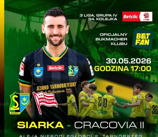 SIARKA vs CRACOVIA II – 30 maja 2026 SIARKA vs CRACOVIA II