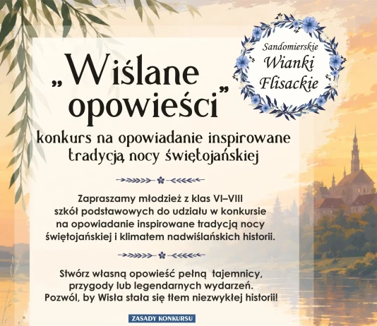 KONKURS LITERACKI – WIŚLANE OPOWIEŚCI WIŚLANE OPOWIEŚCI - KONKURS - NADSYŁANIE PRAC DO 12.06.2026