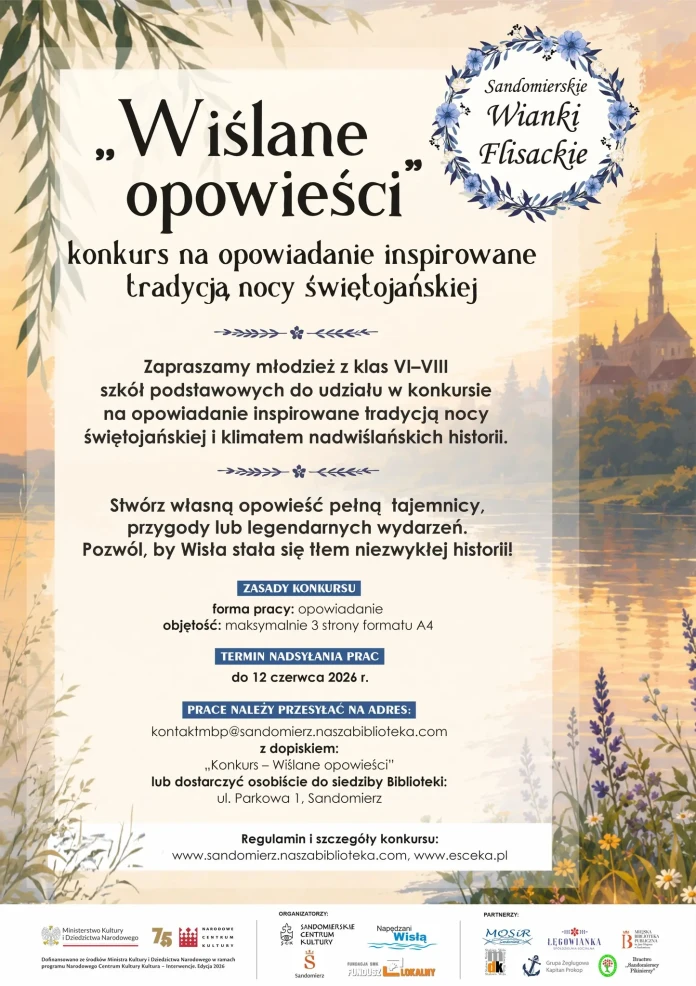 WIŚLANE OPOWIEŚCI - KONKURS - NADSYŁANIE PRAC DO 12.06.2026