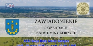 XXXI Sesja Rady Gminy Gorzyce - 29.05.2026