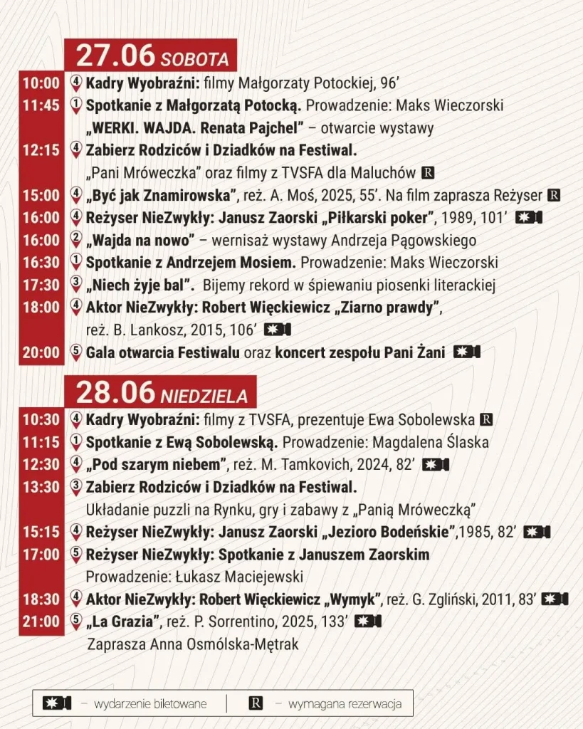 23. Festiwal Filmów-Spotkań NieZwykłych w Sandomierzu 1 23. Festiwal Filmów-Spotkań NieZwykłych - program