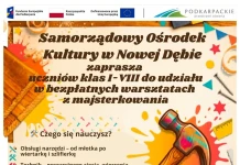 Bezpłatne warsztaty z majsterkowania – rekrutacja do 26.06.2026 BEZPŁATNE WARSZTATY Z MAJSTERKOWANIA - REKRUTACJA