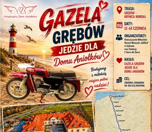 Wyjątkowa inicjatywa charytatywna – motocyklowy rajd przez Polskę 11-14 czerwca 2026 GAZELA