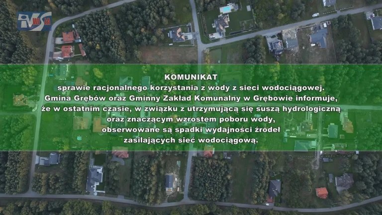 KOMUNIKAT WÓJTA GMINY GRĘBÓW