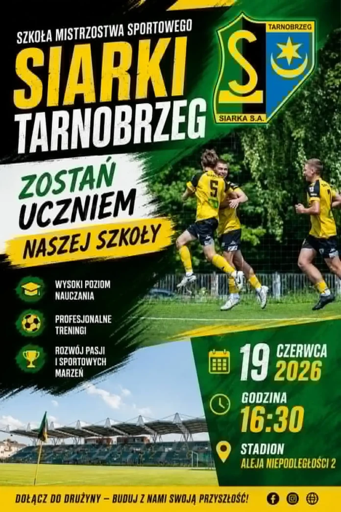 SMS Siarka Tarnobrzeg - ZOSTAŃ UCZNIEM NASZEJ SZKOŁY SMS Siarka Tarnobrzeg - ZOSTAŃ UCZNIEM NASZEJ SZKOŁY
