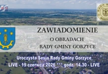 Uroczysta Sesja Rady Gminy Gorzyce – 19 czerwca 2026 godz. 14.30 – LIVE Uroczysta Sesja RG - 19.06.2026